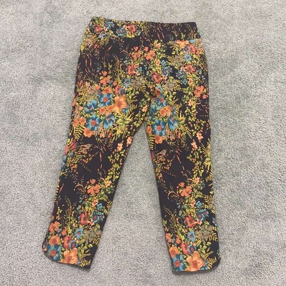 Soft Surroundings In Bloom Floral Ankle Pants PL - Picture 3 of 12
